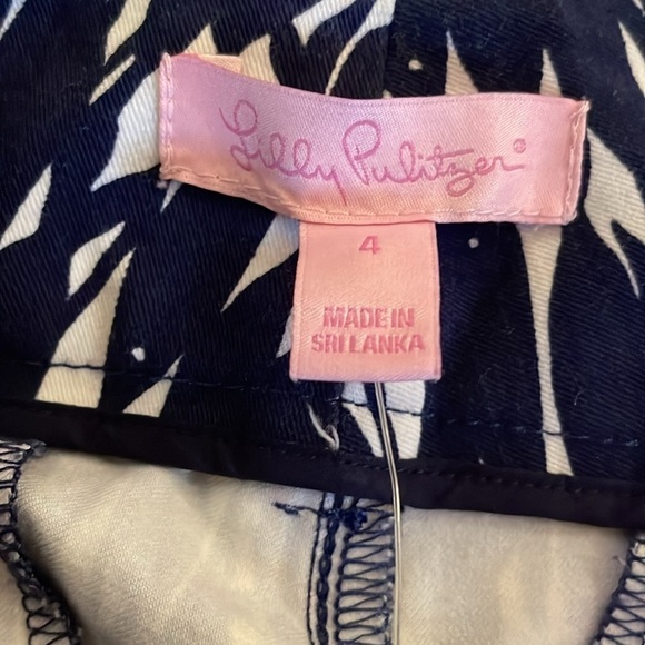 Lilly Pulitzer Capri NWT Cropped Luxury Capris New School Fish - size 4 - Picture 7 of 9